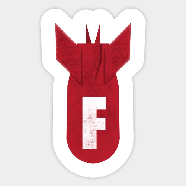 F-bomb Sticker by freepizza